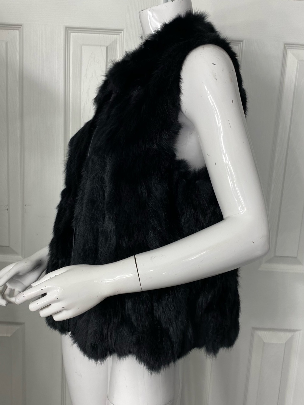 💯Rabbit Fur Zip Vest - Picture 4 of 10